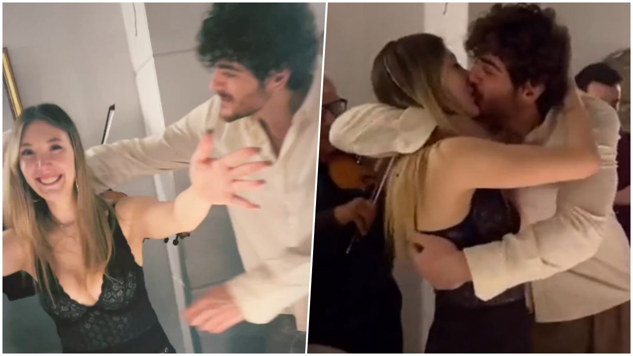 Yasmin Erbil'le sevgilisi Yiğit Poyraz'ın romantik anları