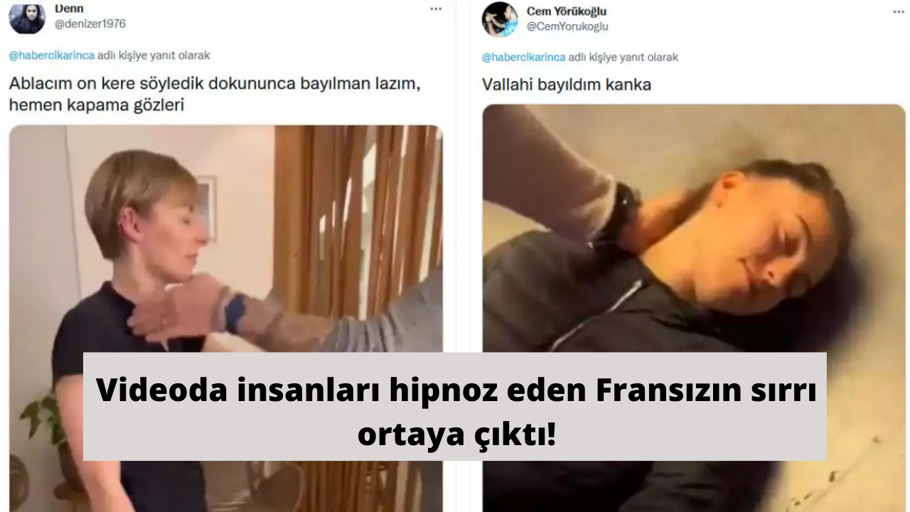 Videoda insanları hipnoz eden Fransızın sırrı ortaya çıktı!