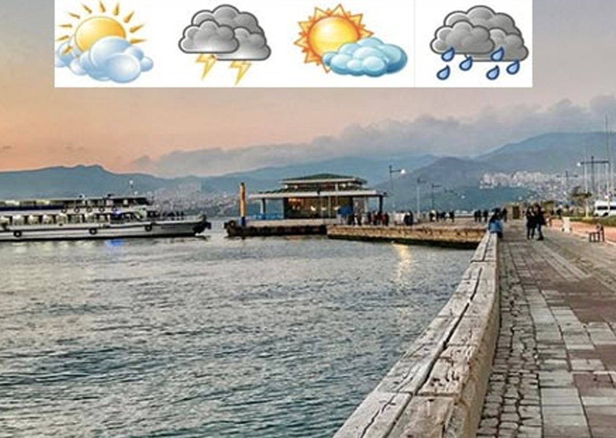 7 Aralık Çarşamba İzmir hava durumu yayınlandı