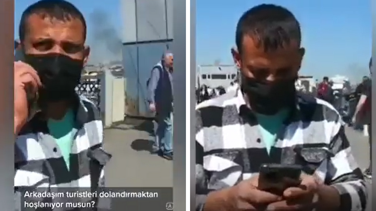 Dolandırıcılar, turisti kandırmak isterken sert kayaya çarptı!