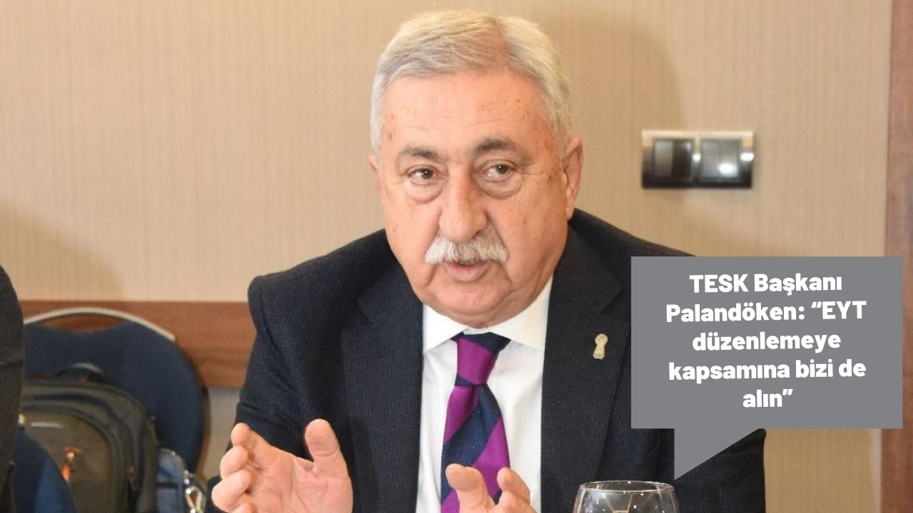 TESK Başkanı Palandöken: “EYT düzenlemeye kapsamına bizi de alın”