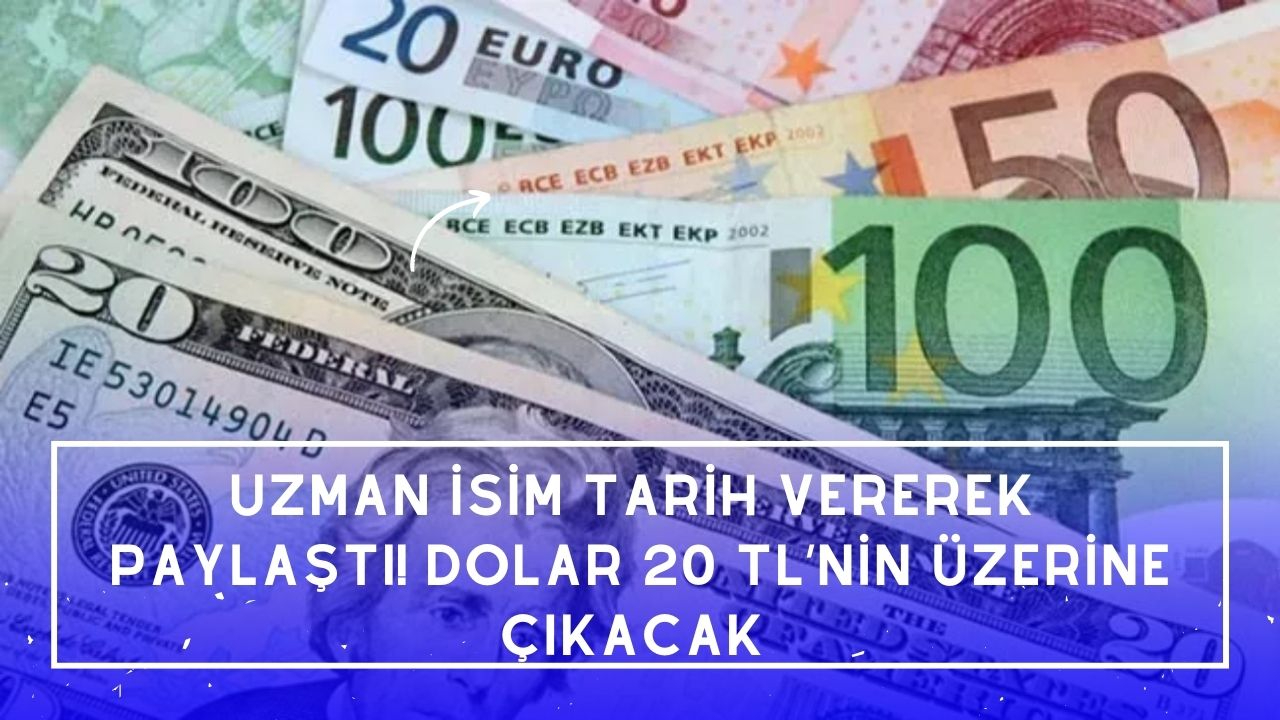 Uzman isim tarih vererek  paylaştı! Dolar 20 TL’nin üzerine çıkacak
