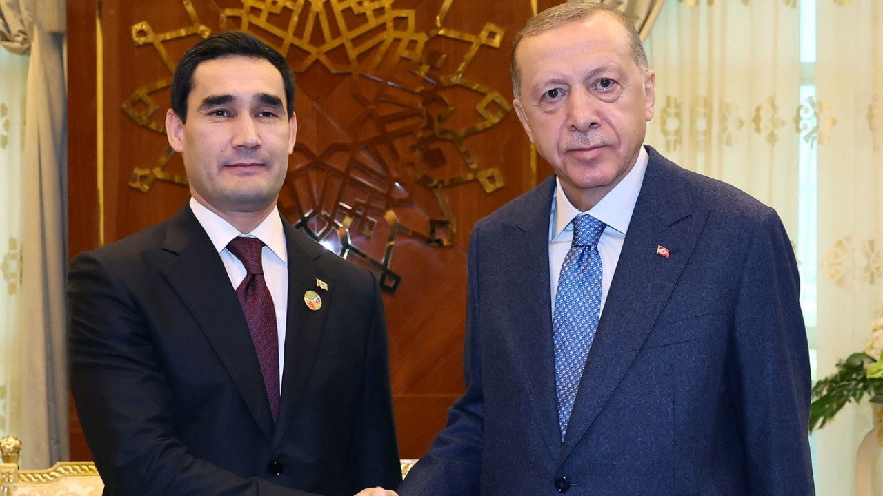 Cumhurbaşkanı Erdoğan, Türkmenistan Devlet Başkanı Berdimuhamedov ile görüştü