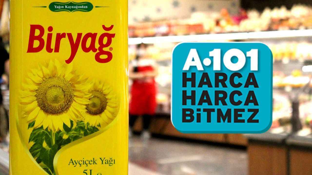A101 Market'te yılın son ayçiçek yağı kampanyası! Litresi 35 TL'ye düştü!