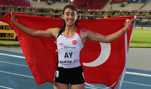 Rüzgarın kızı altın madalyanın sahibi oldu!