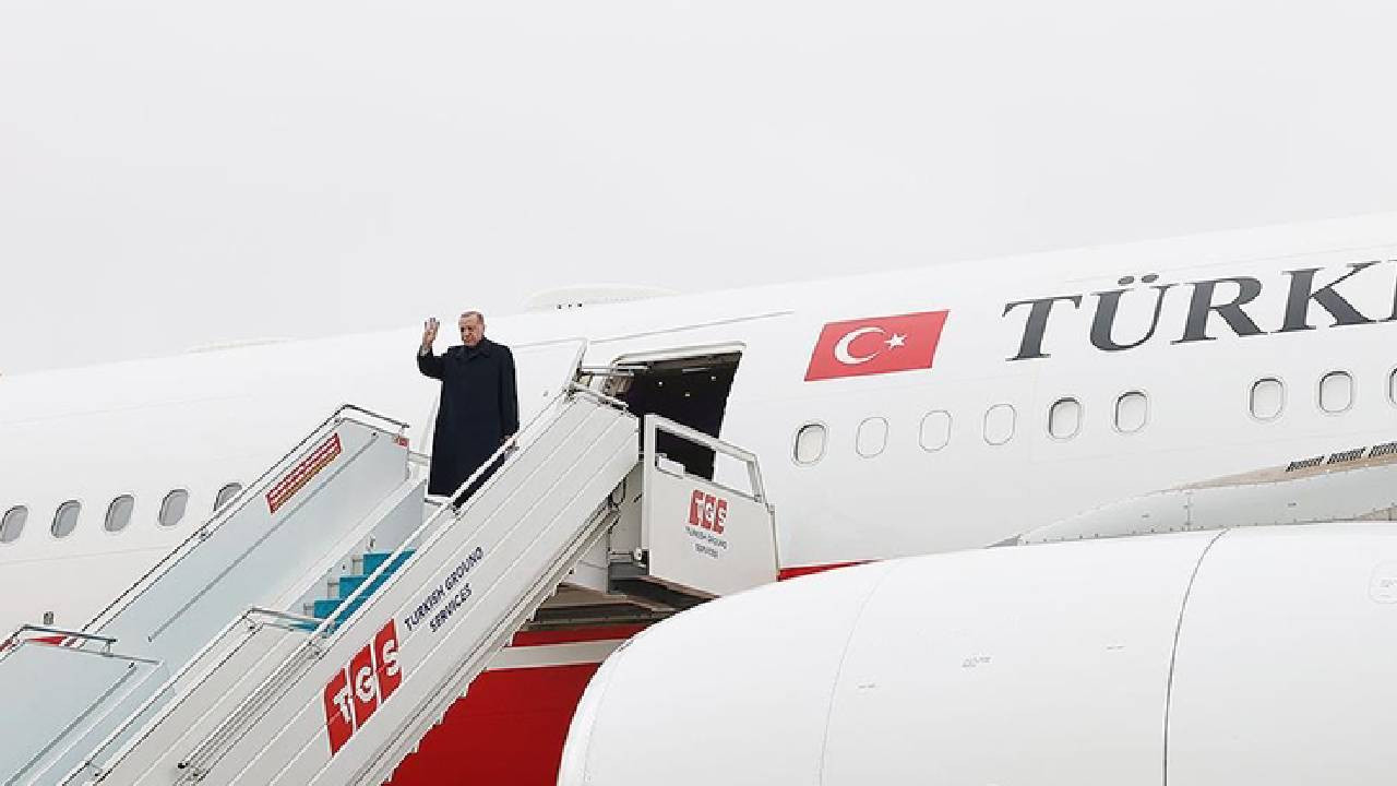 Cumhurbaşkanı Erdoğan, Katar'ın başkenti Doha'ya gitti