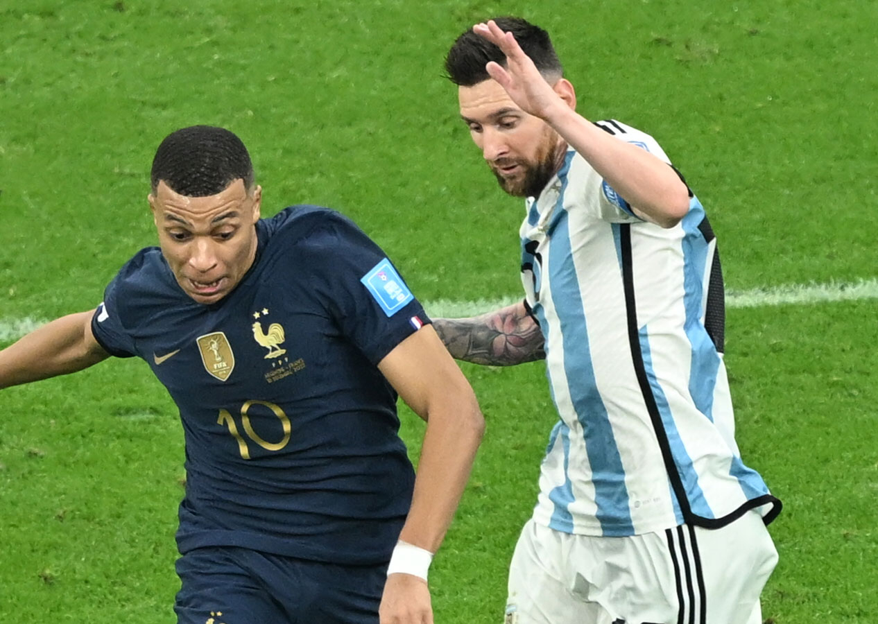 Messi ve Mbappe'den birbirlerine olay hareket