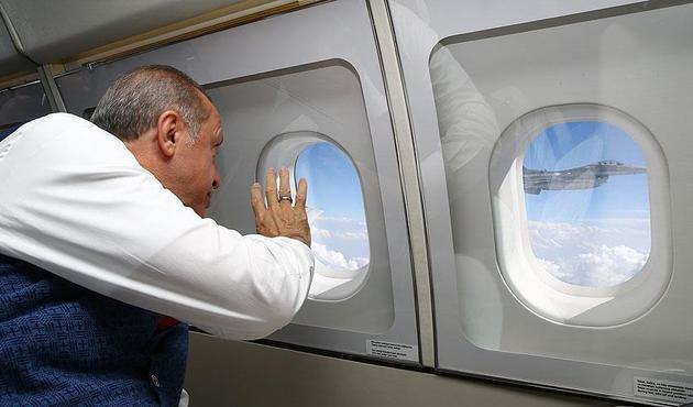 Cumhurbaşkanı Ankara'da İstanbul'a geldi! Erdoğan'a F-16'lar da eşlik etti...