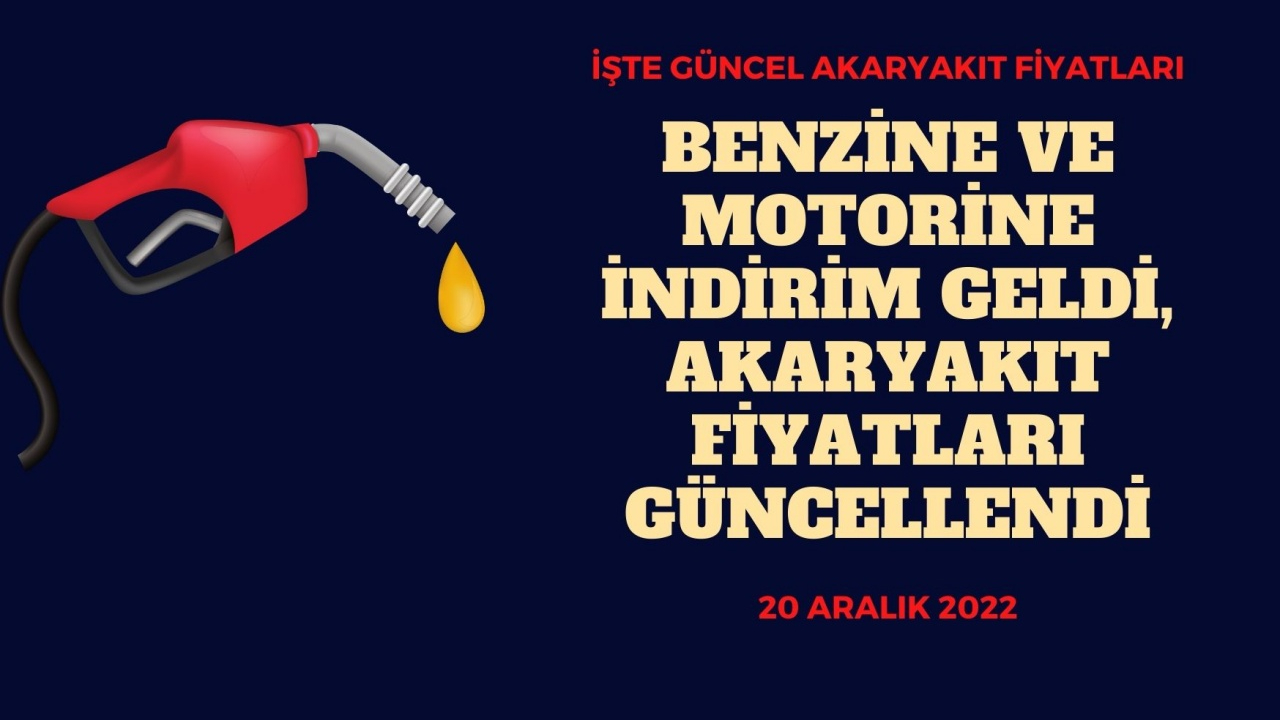 Benzine ve motorine indirim geldi! Akaryakıt fiyatları güncellendi
