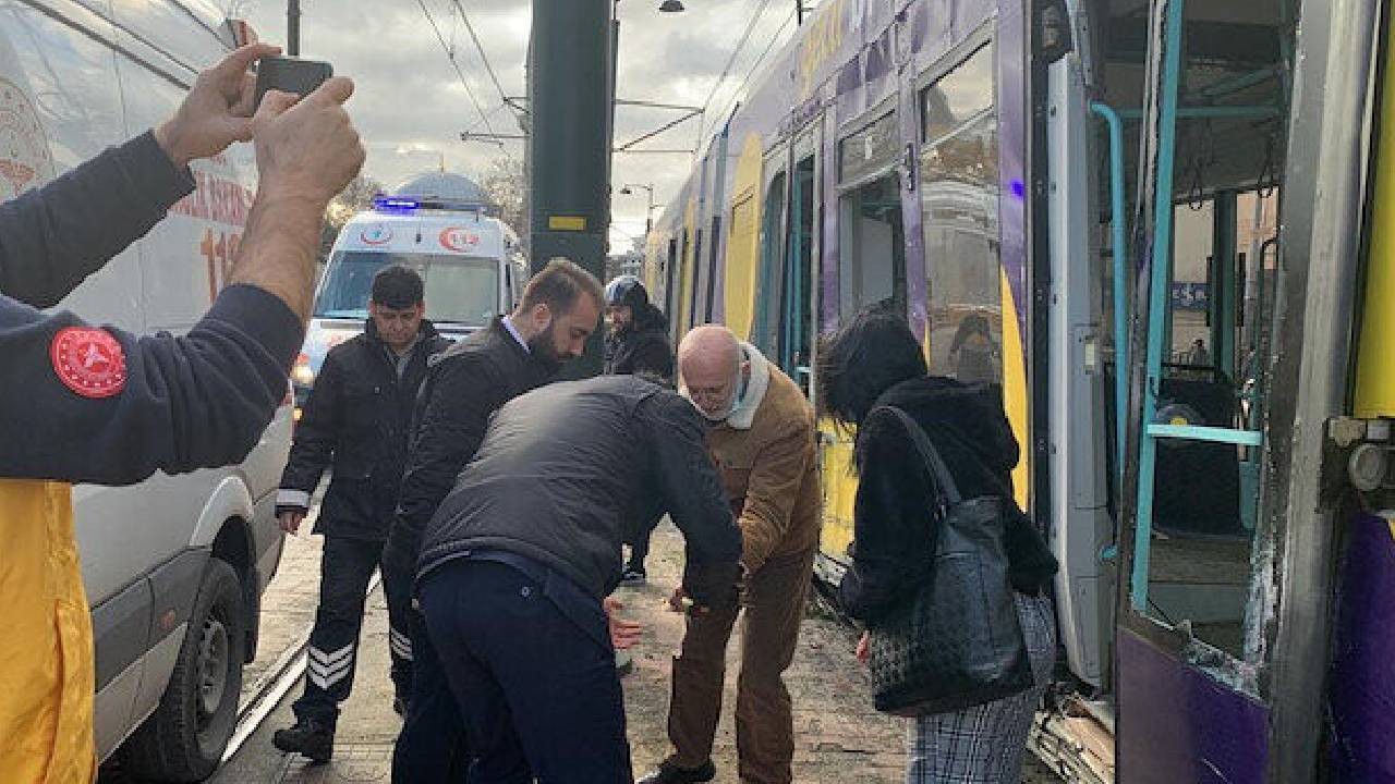 Kabataş'ta korkutan tramvay kazası! Çok sayıda yaralı var
