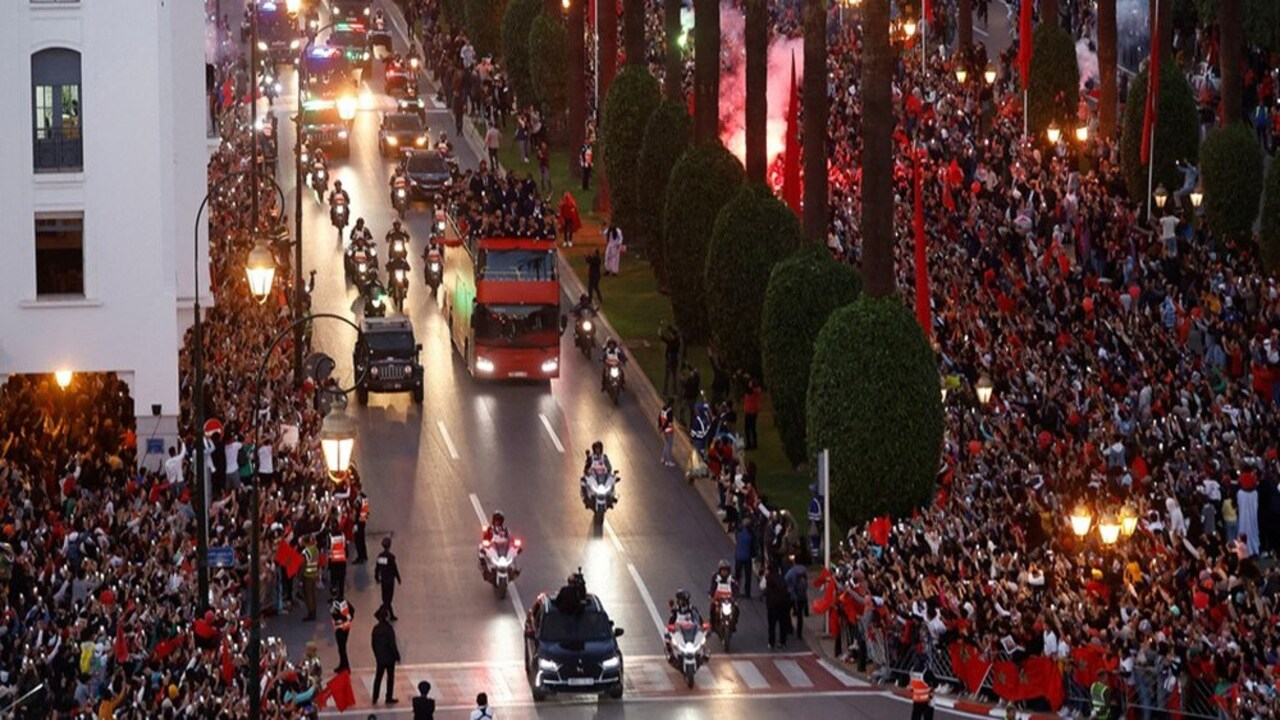 2022 Dünya Kupası'nda tarih yazdılar, Rabat'ta şampiyon gibi karşılandılar!