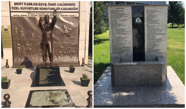 Şehit Ömer Halisdemir'in katledildiği yere anıtı dikildi...
