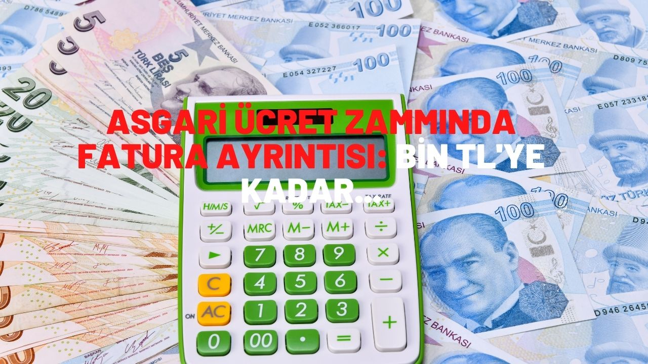 Asgari ücret zammında fatura ayrıntısı: Devlet tarafından Bin TL'ye kadar vergi muafiyeti