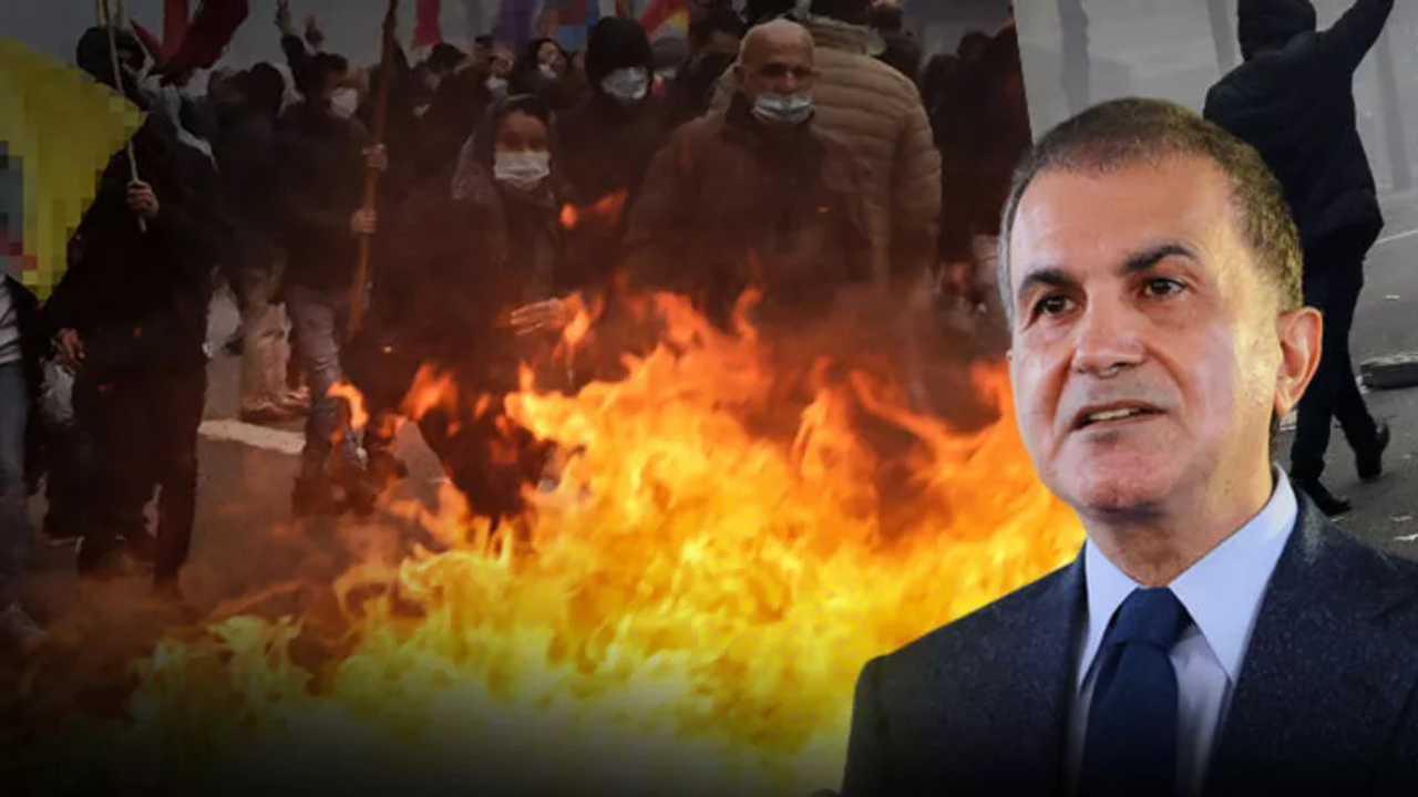 Paris'te PKK gösterileri! Çelik: Terör örgütlerini besleyenler terörle yüz yüze geldi!