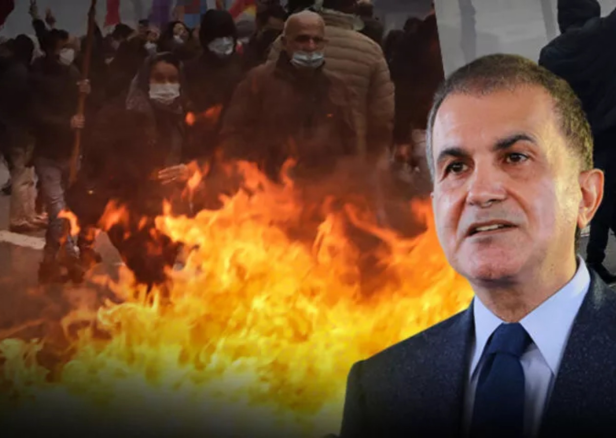 Paris'te PKK gösterileri! Çelik: Terör örgütlerini besleyenler terörle yüz yüze geldi!
