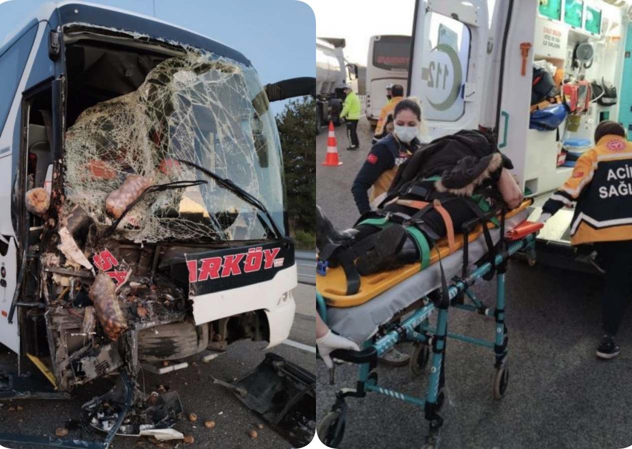 Otobüs ile kamyon çarpıştı! Çok sayıda yaralı var
