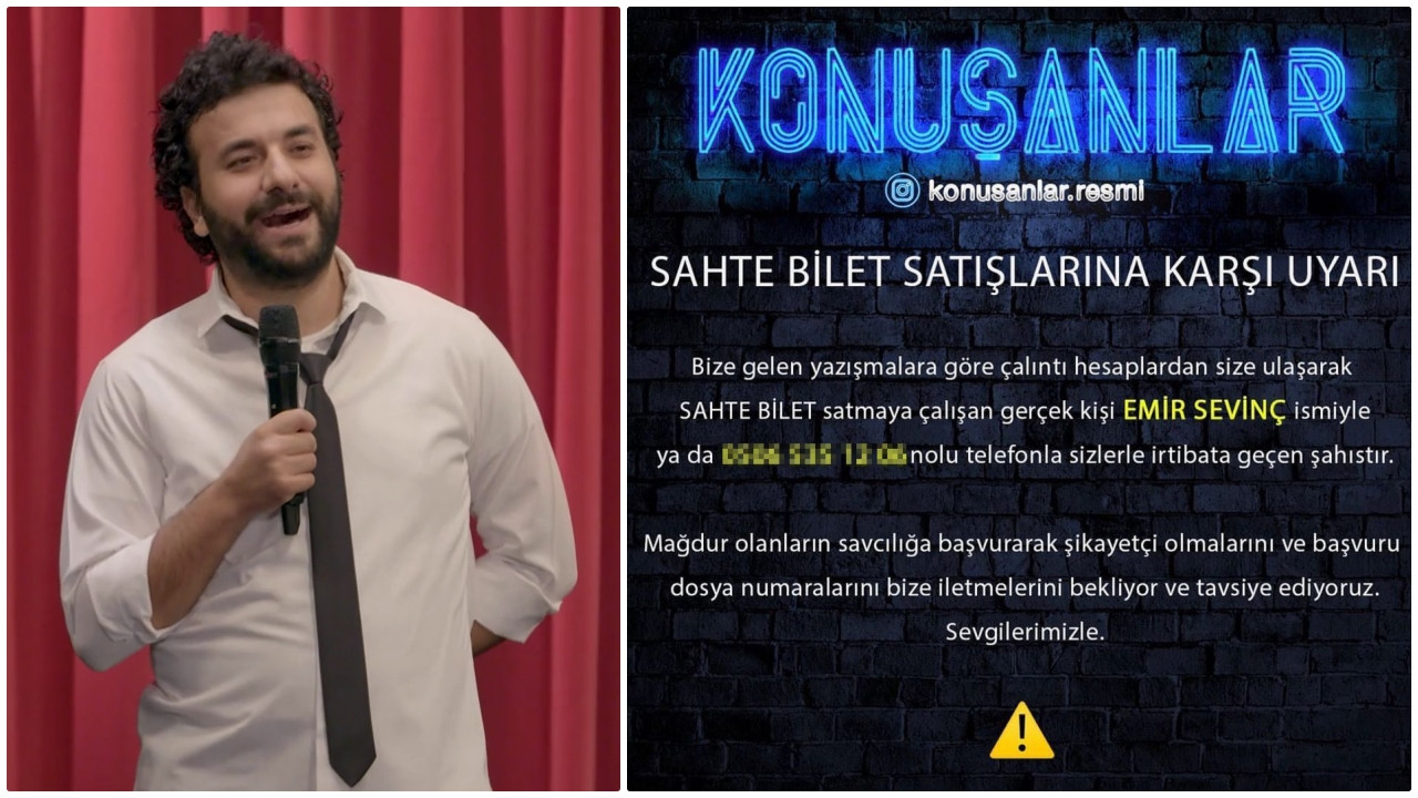 Konuşanlar izleyicisine 'sahte bilet' uyarısı