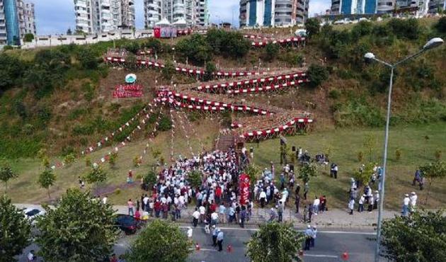 İlkadım'da, 15 Temmuz Millet Yolu ve Şehitler Anıtı açıldı!