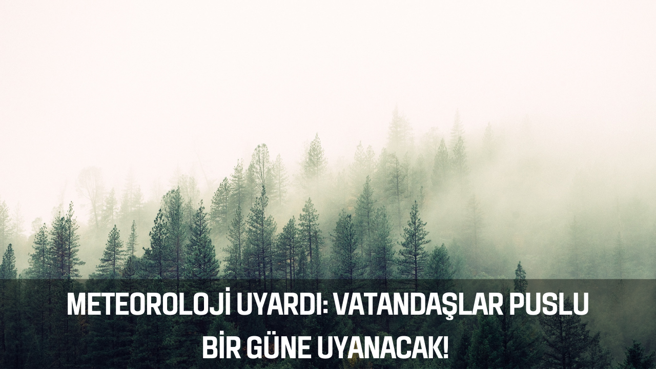 Meteoroloji uyardı: Yeni yılın ilk gününde vatandaşlar puslu bir güne uyanacak!