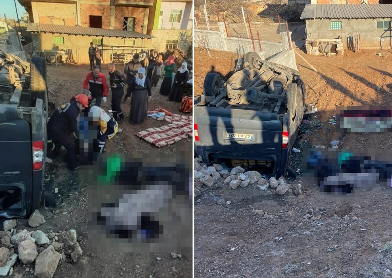 Mardin'de valilik ve üniversite çalışanlarını taşıyan servis aracı devrildi: 6 ölü, 5 yaralı!