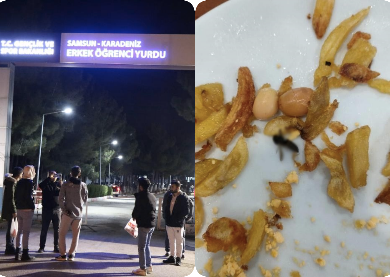 KYK yurdunda öğrencilerden yemek eylemi! "Bir haftadır zehirlenmeler oluyor"