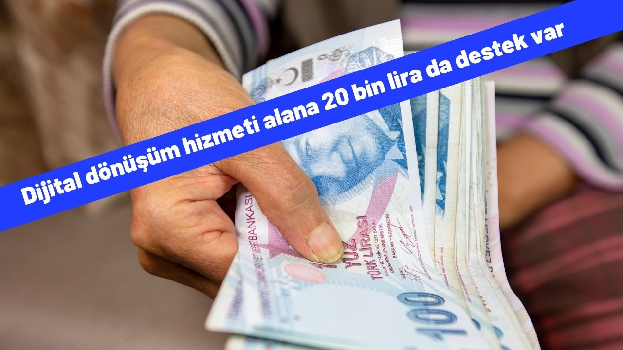 Dijital dönüşüm hizmeti alana 20 bin lira da destek var