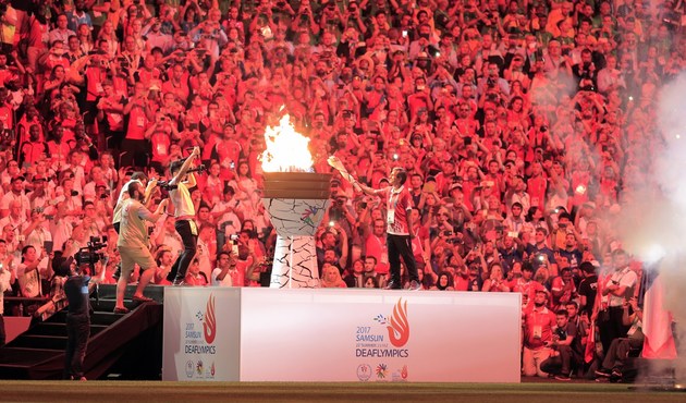 Samsun'da olimpiyat ateşi...