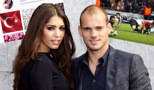 Sneijder'in eşi Yolanthe'den Türkiye'ye anlamlı veda!