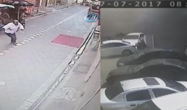 Samsun'daki patlama anı kamerada/Video...