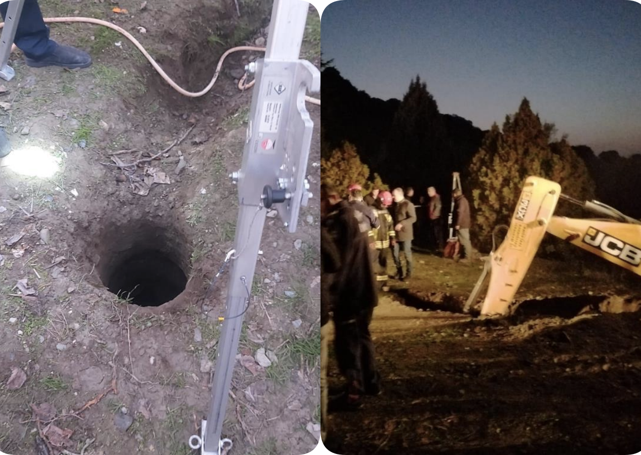 Manisa'da baba ve 2 yaşındaki oğlu 50 metrelik kuyuya düştü