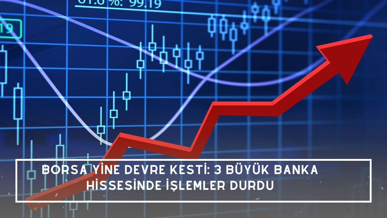 Borsa yine devre kesti: 3 büyük banka hissesinde işlemler durdu