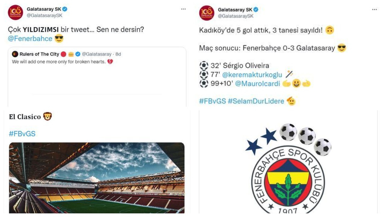 Olay oldu! Galatasaray'dan Fenerbahçe'ye çıldırtacak göndermeler...