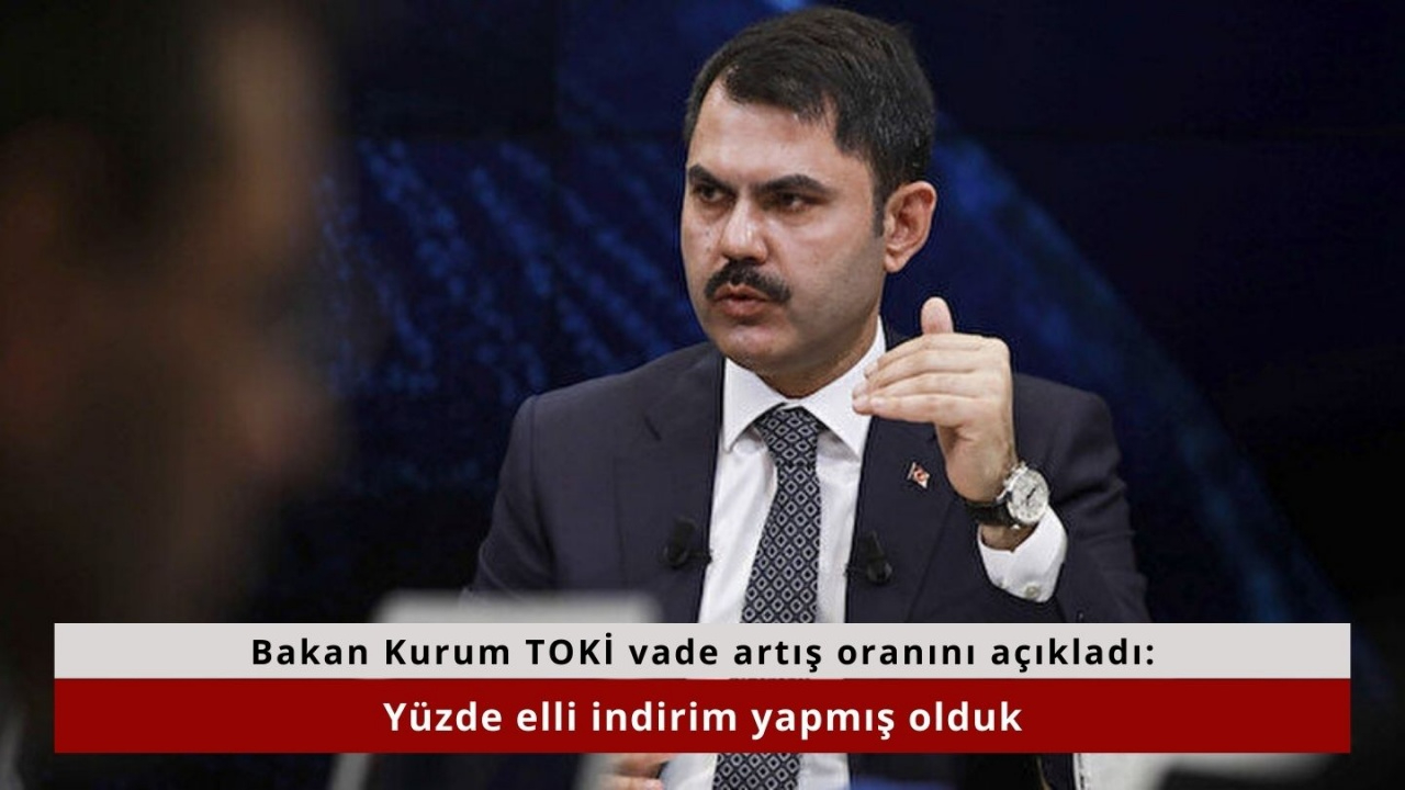 Bakan Kurum TOKİ vade artış oranını açıkladı: Yüzde elli indirim yapmış olduk