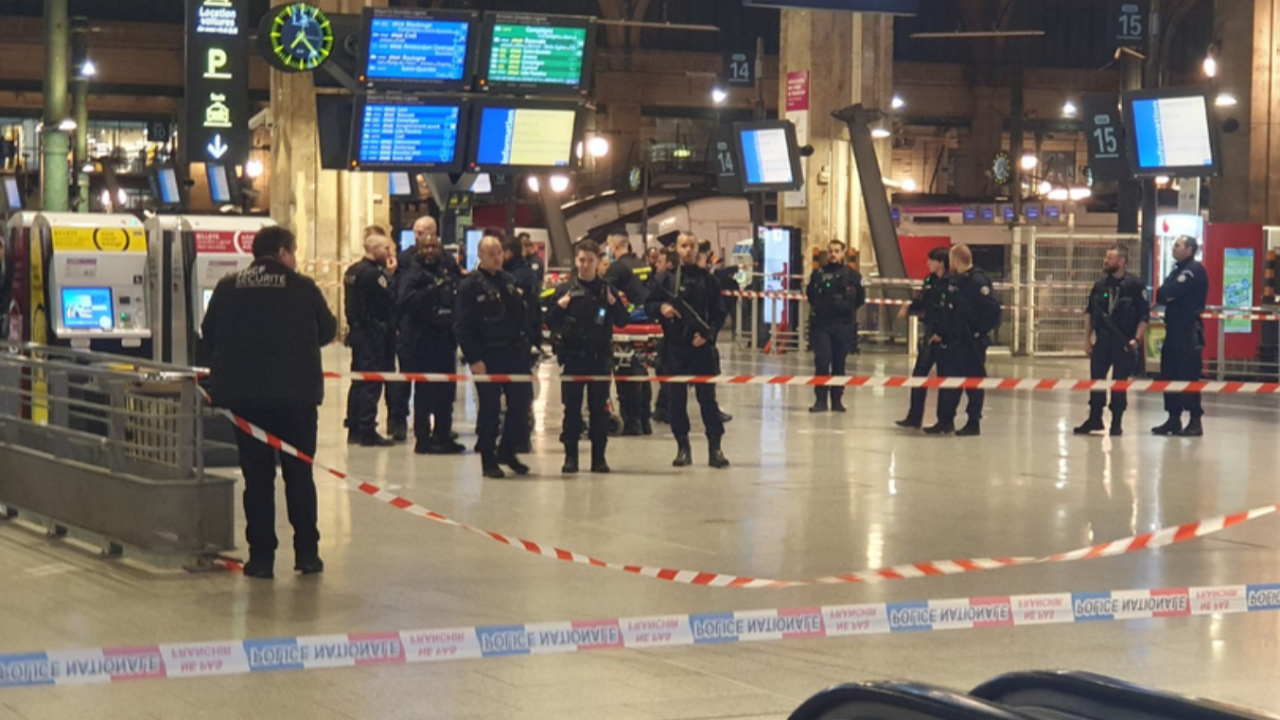 Paris'te tren istasyonunda saldırı! Çok sayıda yaralı var...