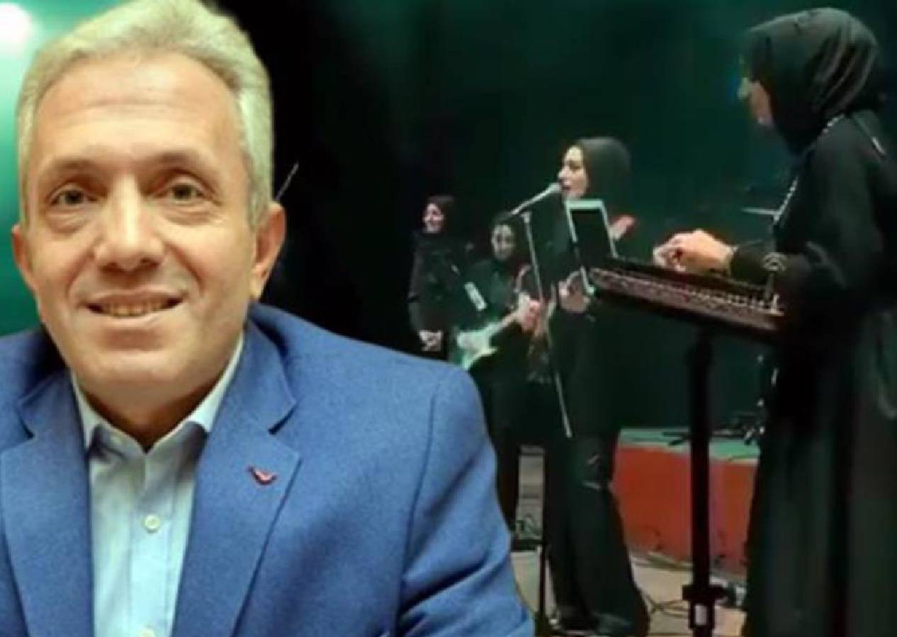 Başörtülü kadınların sahne almasını kıyamet alameti olarak gördü