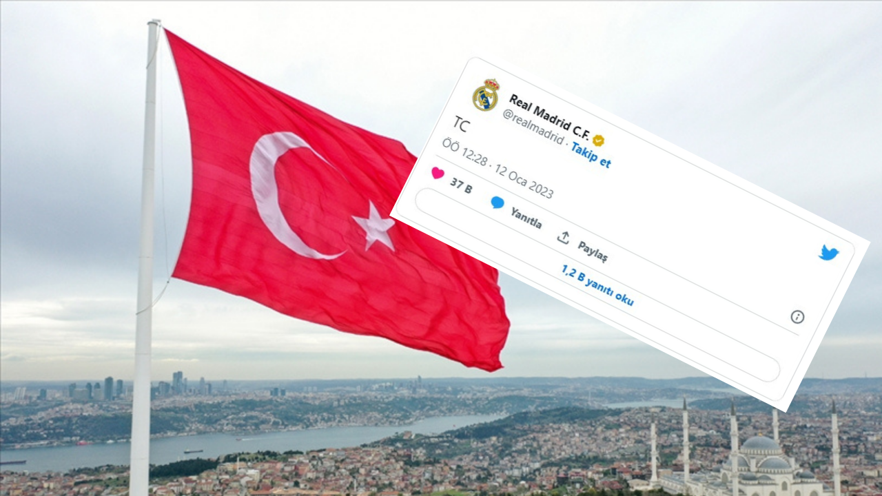 Real Madrid'in "TC" tweet'ine Türk futbolseverler ilgi gösterdi