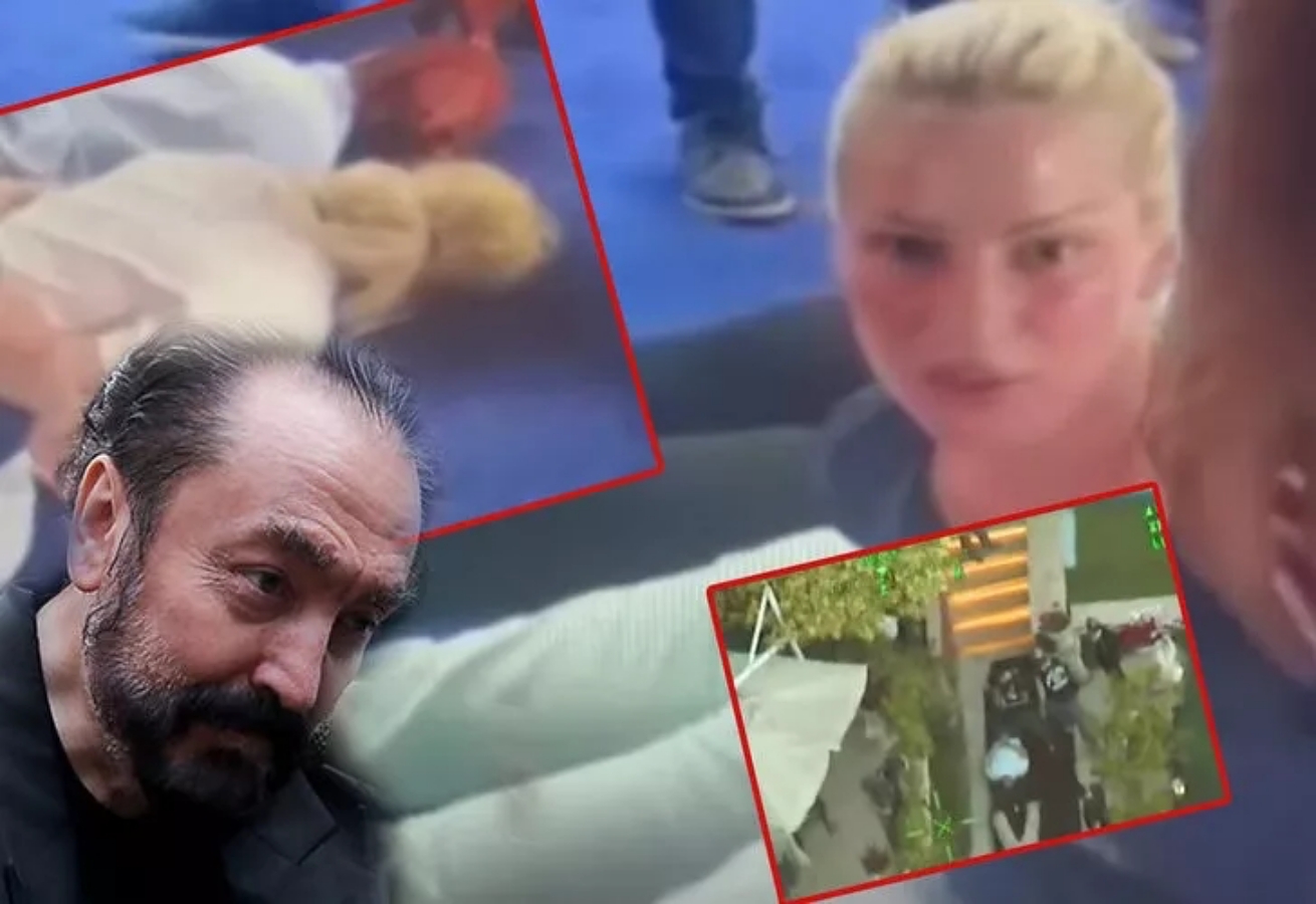 Adnan Oktar ve kediciklerin yakalanma görüntüleri ortaya çıktı! Her yerden para fışkırıyor...