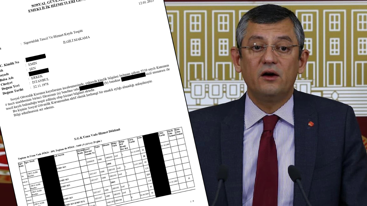 Emin Şen’in 657’li olmadığı SGK dökümlerinde ortaya çıktı