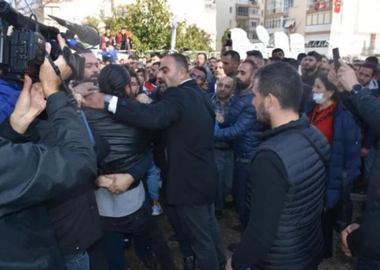 İzmir'de Kılıçdaroğlu'nun korumaları belediye işçilerini darp etti