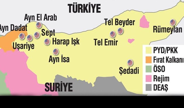 AA'nın yayınladığı harita Pentagon'u rahatsız etti