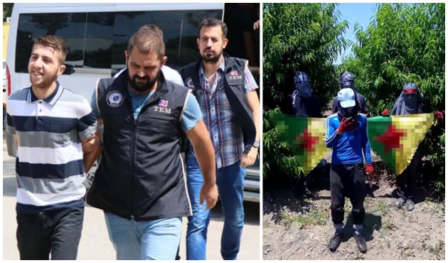 Yüzü kapalı bildiri okuyan terör zanlısı sesinden yakalandı!