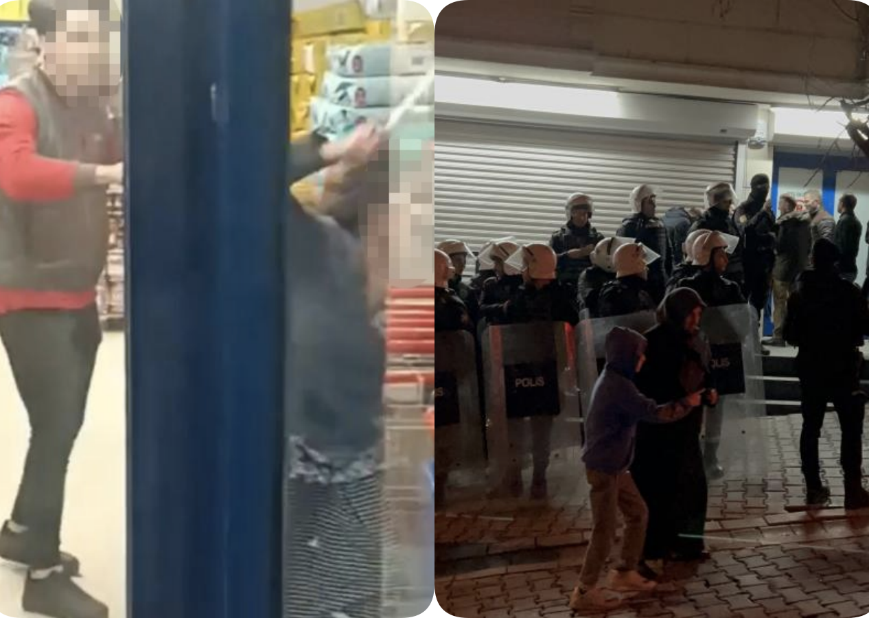 Markette 'Yetersiz bakiye' kavgası! Ortalık savaş alanına döndü!