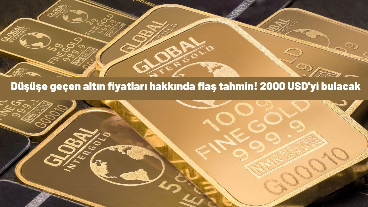 Düşüşe geçen altın fiyatları hakkında flaş tahmin! Kısa sürede 2000 USD’nin üzerine çıkacak