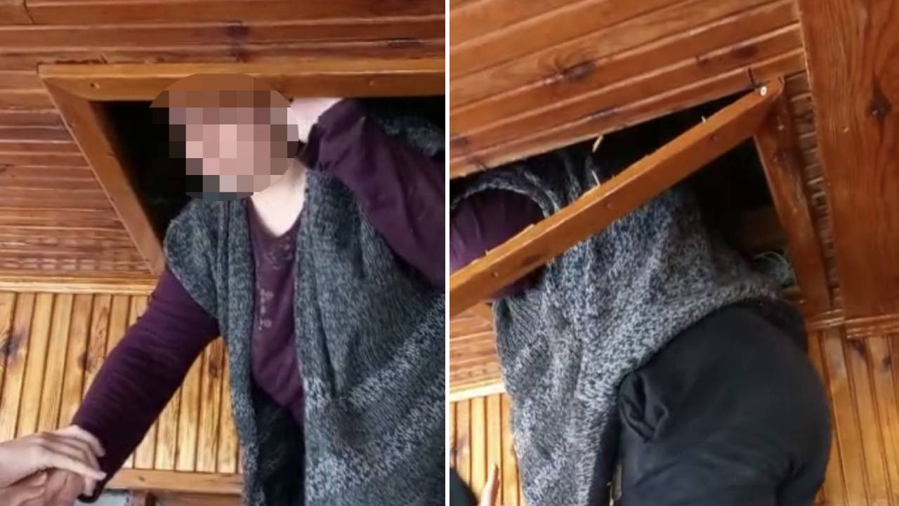 FETÖ firarisi kadın tavan arasındaki gizli bölmede yakalandı