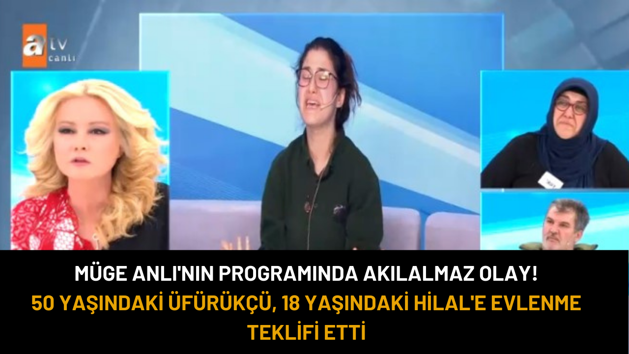Müge Anlı'nın programında akılalmaz olay! 50 yaşındaki üfürükçü kendisinden 33 yaş küçük Hilal'e evlenme teklifi etti