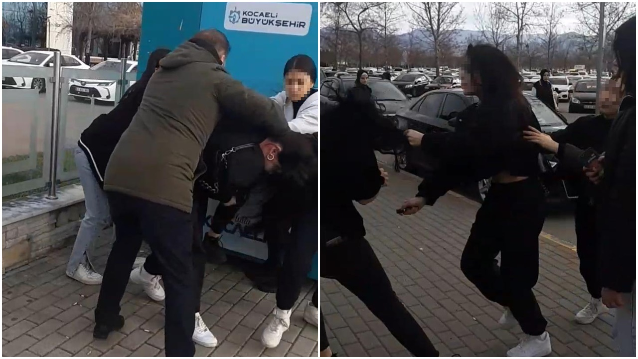 Kocaeli'de vatandaşları şaşkına çeviren olay! Liseli kızların kavgasında şok cihazı kullanıldı