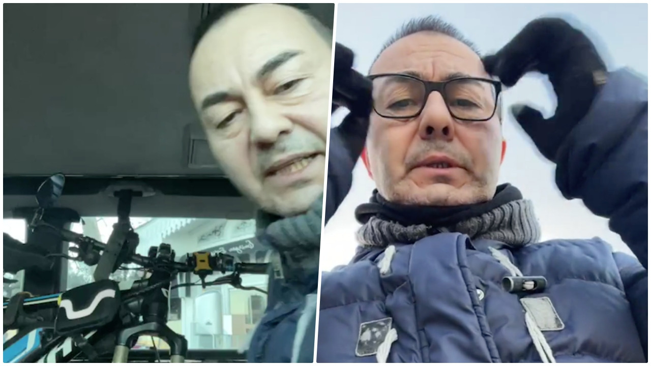 Serdar Ortaç uzun zaman sonra ilk kez bisiklet sürdü