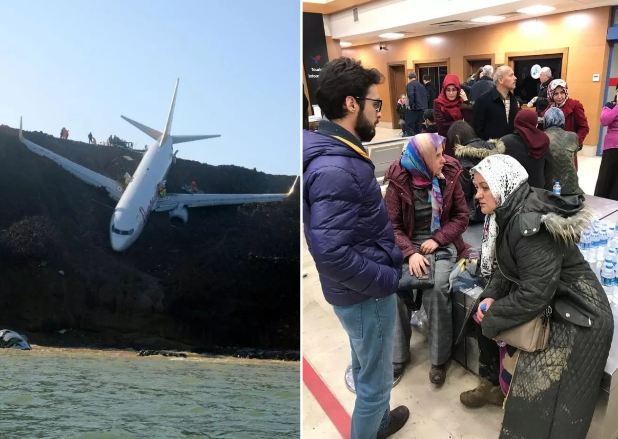 Trabzon Havalimanı'nda yamaca saplanan uçaktaki yolcuların ifadeleri ortaya çıktı! "Uçak patlayacak, atın aşağıya kendinizi"