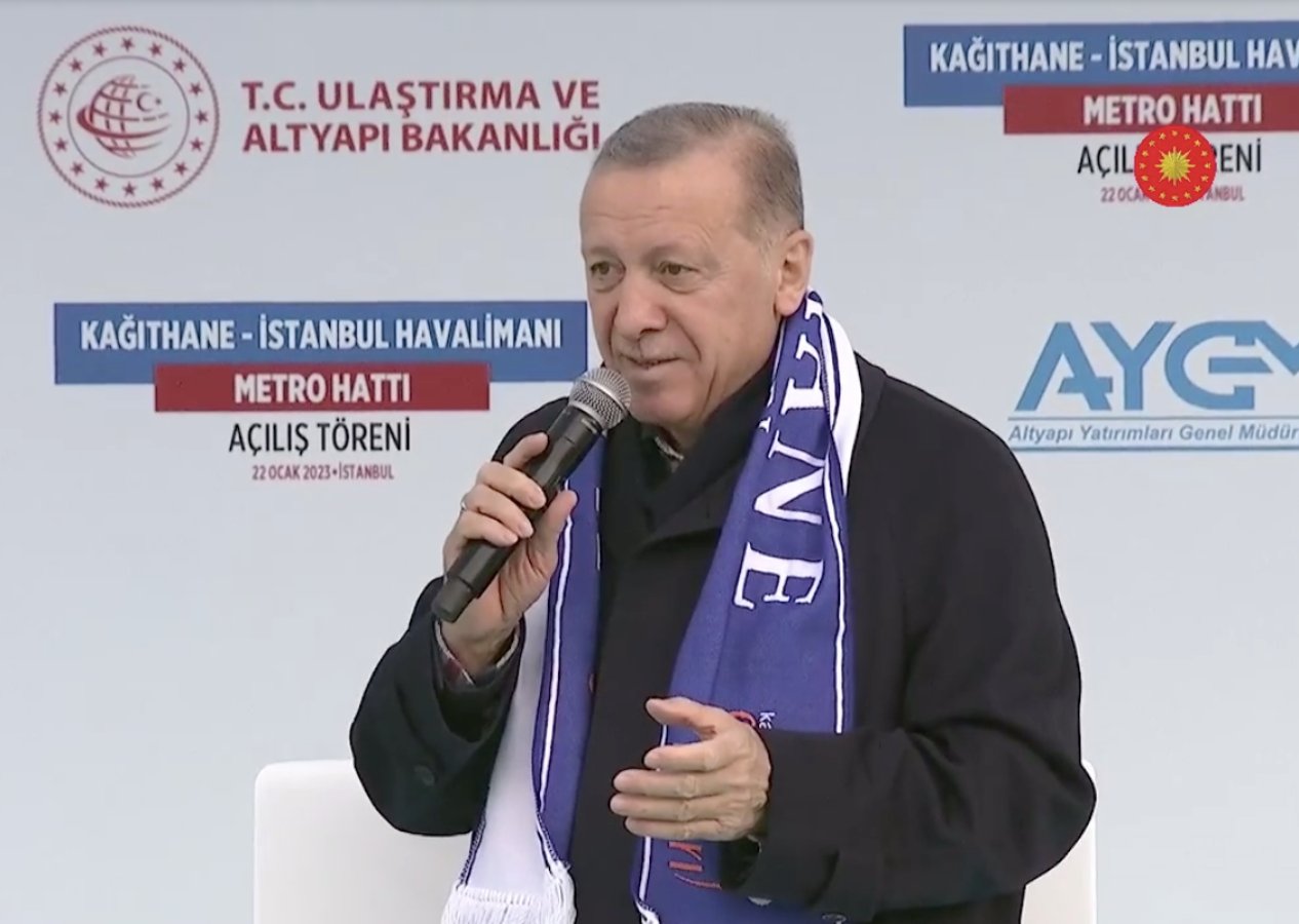 Kağıthane-İstanbul Havalimanı metrosu açıldı! Cumhurbaşkanı Erdoğan'dan müjde: Bir ay ücretsiz!