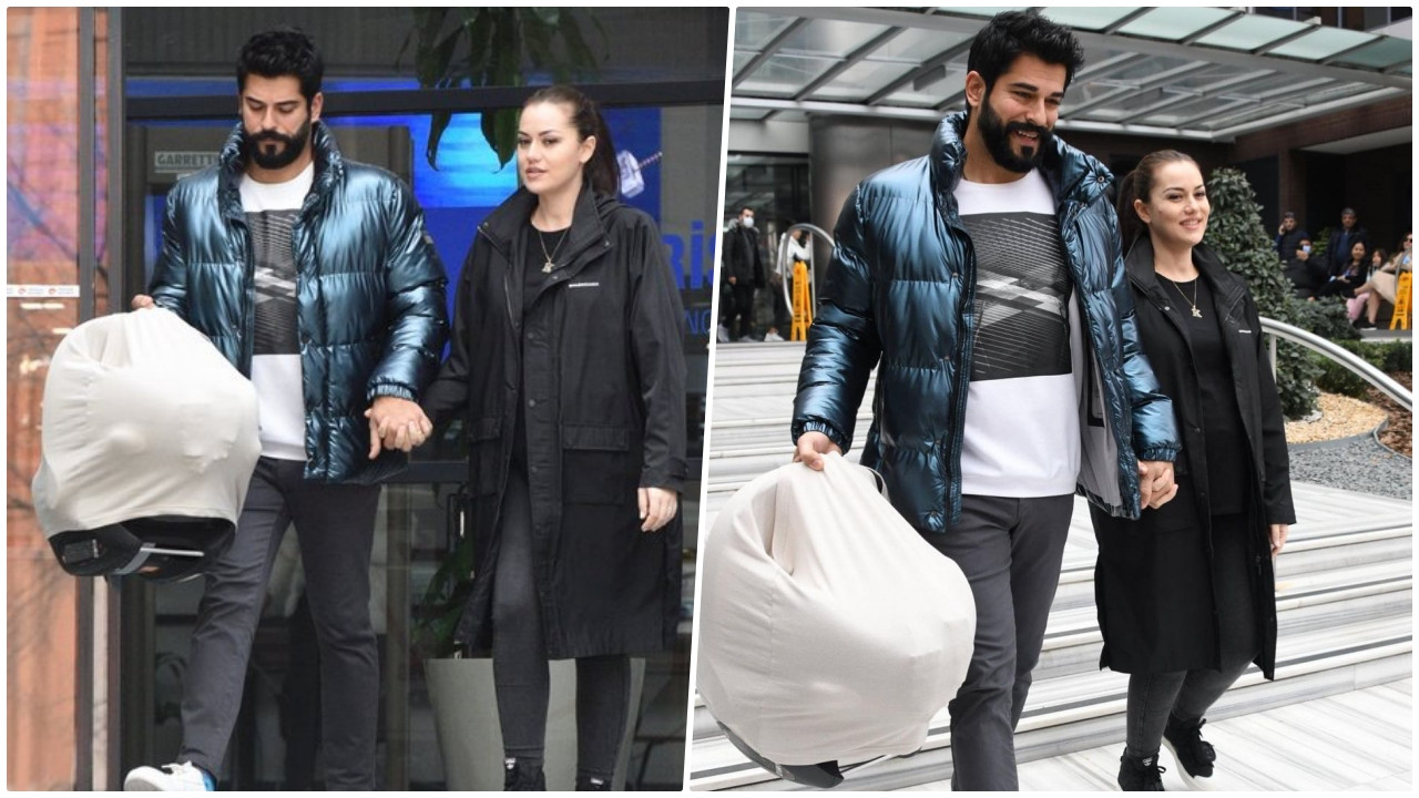 Burak Özçivit eşi Fahriye Evcen'i doğum sırasında yalnız bırakmadı
